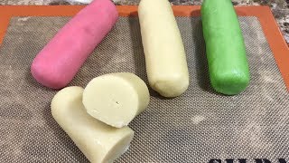 Recette de la pâte damande maison sans oeufs pour fourrer et décorer vos gâteaux [upl. by Cristionna248]