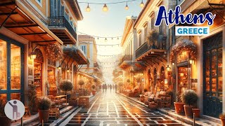 Athens Greece 🇬🇷  January 2024  4KHDR Walking Tour [upl. by Ellitnahc]