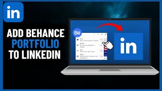 How to Add Behance Portfolio To LinkedIn  Step By Step 2024 [upl. by Aeslehc]