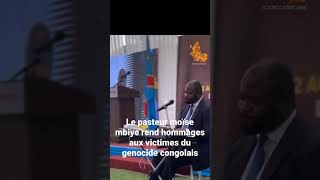 Moïse mbiye rend hommages aux victimes du génocide congolais à Kisangani [upl. by Costello150]