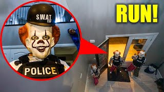 CLOWN POLICE RAIDS STROMEDYS HOUSE WHAT HAPPENS NEXT IS CRAZY if you see this RUN [upl. by Eph277]