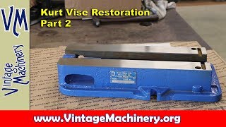 Kurt Vise Restoration Part 2  Painting and Grinding the Base [upl. by Torre37]