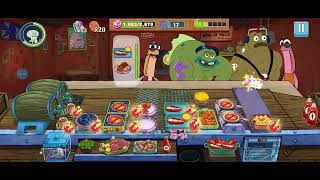 SpongeBob Krusty CookOff  The Salty Spitoon Level 3980 [upl. by Eelyr]