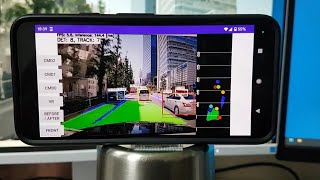 HybridNets with TensorFlow Lite in C on Android Pixel 4a [upl. by Nosduj795]