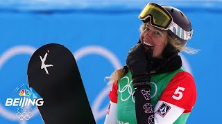 FINALLY Lindsey Jacobellis gets her snowboard cross gold  Winter Olympics 2022  NBC Sports [upl. by Rahman]