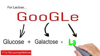 Disaccharides Examples With Trick JIPMER ETEA AIIMS  Learning With Khan [upl. by Davey]