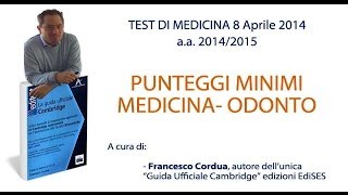 Punteggi Minimi Test Medicina AA 201415 [upl. by Llerrahs]