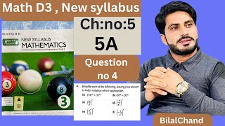 Math  D3 New syllabus Chapter no 5  5A exercise  Question no 4 by BilalChand [upl. by Nomannic862]