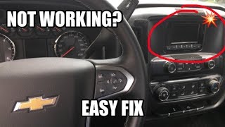 How To Fix 2014 Silverado Radio Not Working Problem in 1 Minute [upl. by Alioz576]