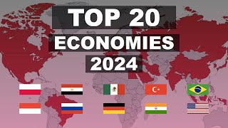 Top 20 Economies by GDP PPP 2024  Largest Economies 2024  Facts Nerd [upl. by Polito452]