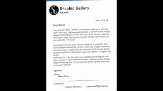 Letter Head New Design letterhead design adobe illustrator✔ More Info visit Channel SG [upl. by Bronwyn553]