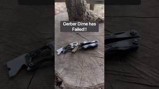 Gerber Dime failure Broken pliers after applying too much pressure [upl. by Nevar]