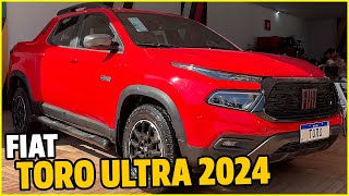 VI DE PERTO A FIAT TORO 2024 E CURTI  DETALHES DA PICAPE NAS VERSÕES ULTRA RANCH E VOLCANO [upl. by Early223]