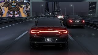 Dodge Charger SRT Hellcat RedEye Vs Mercedes E63S AMG Street Racing  Assetto Corsa  Moza R9 [upl. by Tyre]