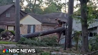 Many remain without power in Houston as Beryls remnants bring more severe weather [upl. by Tnomel372]