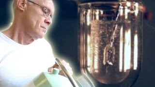 Pouring Mercury into Liquid Nitrogen slow motion [upl. by Dita34]