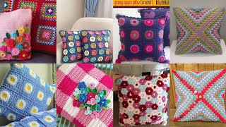 TOP 50 NEWEST VERSION OF MOST LIKELY EASY TRENDY CROCHET CUSHION COVERS PILLOWS IDEAS FREE PATTERN [upl. by Nawad]