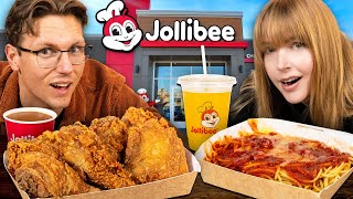 Stevie Tries Jollibee For The First Time [upl. by Tocs]