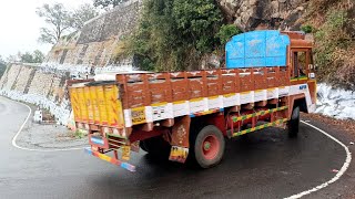 Ashok Leyland Load Lorry Turning 3570 Kolli Hills Hairpin bend Driving [upl. by Care]