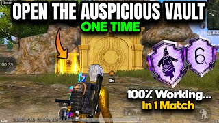 Open The Auspicious Vault 1 Time  How To Open Auspicious Vault  Easy Trick  PUBGM [upl. by Ppilihp]