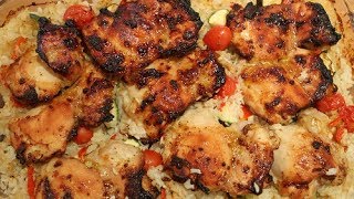 One  dish Moroccan Chicken and Rice bake [upl. by Richia]