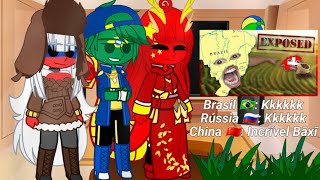 Countryhumans Reagindo ao Brasil Expondo os podres da Suíça  E Países do Norte  oipedrodaher [upl. by Andrej]