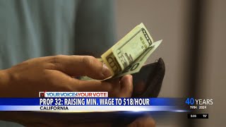 California Proposition 32 could raise the states minimum wage to 18hour [upl. by Rehtul]