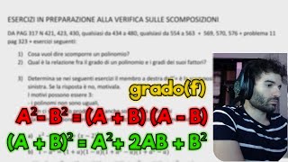 RIPASSO BASILARE POLINOMI QUADRATO DI BINOMIO DIFFERENZA DI QUADRATI  Ripetizioni di MAtematica [upl. by Halda]