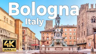 Bologna Italy Walking Tour 4k Ultra HD 60fps – With Caption [upl. by Vasyuta]