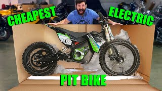 I BOUGHT the CHEAPEST ELECTRIC Pit Bike on the Internet [upl. by Alyhs]