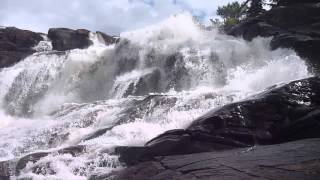 Muskoka High Falls in Bracebridge Ontario Free To Visit Right Off Highway 11 [upl. by Barta]