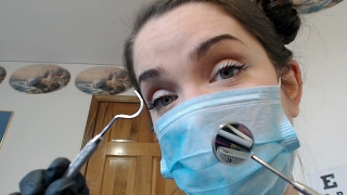 ASMR Dentist  Light Scratching Tapping Gloves and Touching [upl. by Aneek]