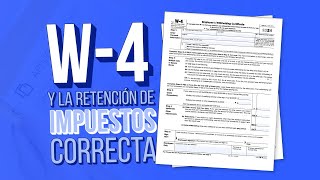 ¿Cómo completo el formulario W4  Tutorial [upl. by Paxton]