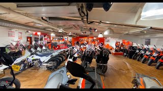 Fowlers KTM Husqvarna amp GasGas showroom extension walk around [upl. by Yarak]