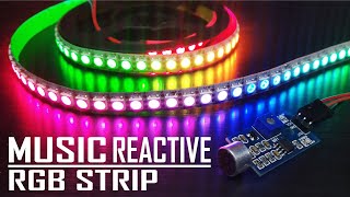 How To Make DIY Music Reactive RGB LED Strip WS2812B [upl. by Rosetta565]