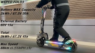 Electric Scooter WEPED FOLD3 Review [upl. by Shalne]