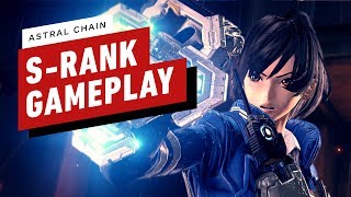 Astral Chain  S Rank Cerberus Boss Battle Gameplay [upl. by Aianat]