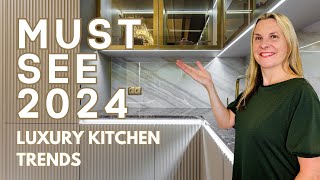 Luxury Kitchen Design Trends 2024  Hidden Rooms and Bold Colors [upl. by Inoy]