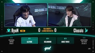 2024 GSL S1 Ro8 Group A Match4 ByuN vs Classic [upl. by Gibbie]