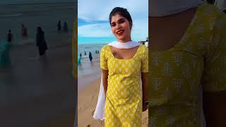 Sunday ECR Beach😊❤️ Trichy Ishu safikavlogs marina chennai shorts galatta behindwoodstv [upl. by Gisella448]