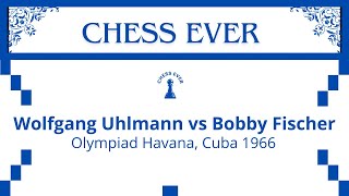 Wolfgang Uhlmann vs Bobby Fischer Olympiad Havana Cuba 1966 [upl. by Tarkany572]