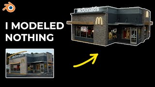 I built realistic McDonalds in blender [upl. by Rubens790]