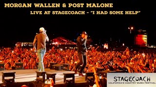 Morgan Wallen and Post Malone debut new song I HAD SOME HELP  Stagecoach 2024  FULL VERSION FANCAM [upl. by Yssirk]