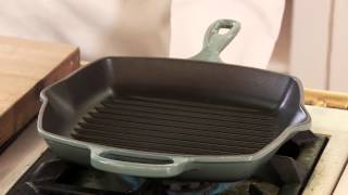 Le Creuset Signature Grill Pan  Grilled Pork Loin Chops [upl. by Harbison954]