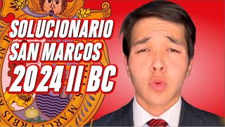 SOLUCIONARIO 2024 II 🔥 San Marcos 📢ÁREAS BC [upl. by Guendolen]