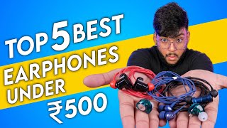 Best Earphones under 500 rs 2024  Best wired earphones under 500 in 2024 [upl. by Naig676]