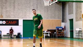 Donatas Motiejunas adidas Eurocamp workout [upl. by Onirotciv130]