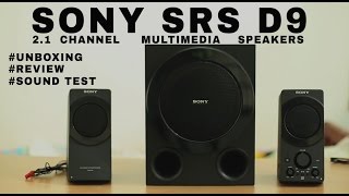 Sony SRS D9 Multimedia Speakers UnboxingReviewSound Test [upl. by Leonore]