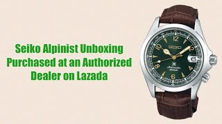 Seiko Alpinist SPB121 Unboxing [upl. by Adolf]