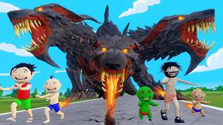 Bittu Sittu aur Dragon  Dragon Wala Cartoon Comedy Video  Monster Wala Cartoon [upl. by Uhn205]